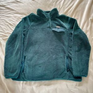 L.L. Bean Hi-Pile Fleece Pullover | large | mossy pine green